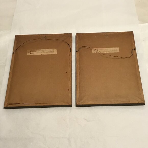 Vintage Thomas Gainsborough Pinky & Blueboy pictures framed behind glass - Picture 4 of 8